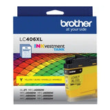 Brother LC406XLY Yellow INKvestment Tank Cartridge with High-Yield 5,000 Pages and Mess-Free Design