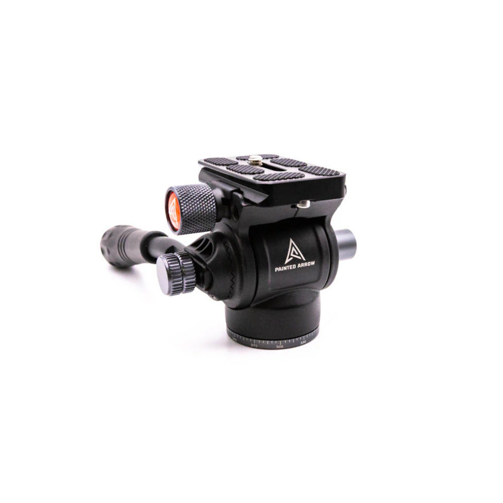 Painted Arrow Ultralight Micro Fluid Head - 6.6 lb (Load Capacity), Black