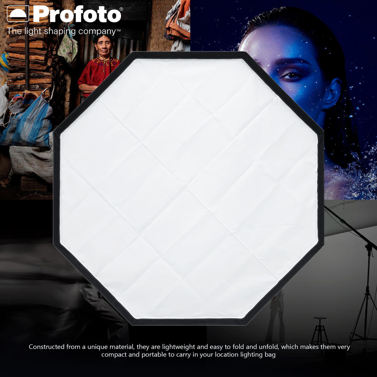 Profoto Softbox 4-Feet Octa Light Modifier (White Interior), Softgrid Octa, and Edge Mask Bundle