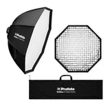 Profoto Softbox 4-Feet Octa Quick Set-Up Light Modifier (White Interior) and Octa Softgrid Bundle