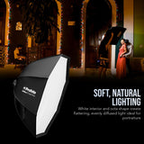 Profoto Softbox 4-Feet Octa Quick Set-Up Light Modifier (White Interior) and Octa Softgrid Bundle