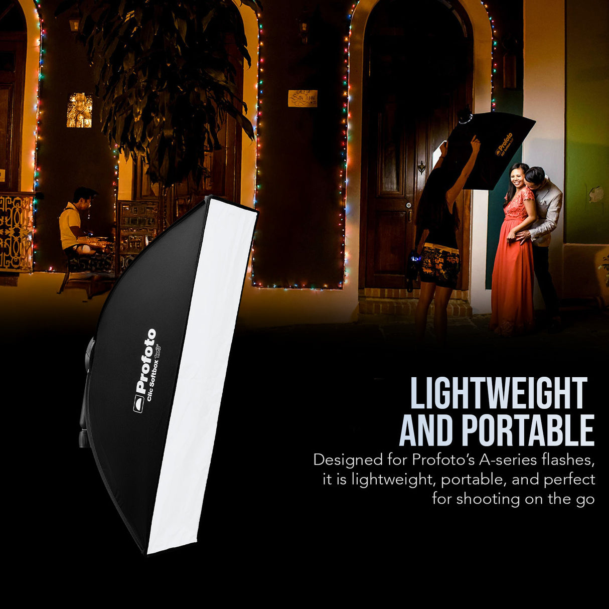 Profoto Clic 1x3-Feet Lightweight Portable Softbox, Clic Softgrid, and Stripmask Bundle
