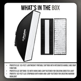 Profoto Clic 1x3-Feet Lightweight Portable Softbox, Clic Softgrid, and Stripmask Bundle