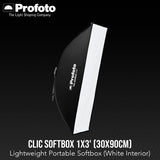 Profoto Clic 1x3-Feet Lightweight Portable Softbox with Integrated Handle and Clic Softgrid Bundle