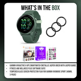 Garmin vivoactive 6 GPS Smartwatch (Metallic Jasper Green with Jasper Band) and Software Bundle