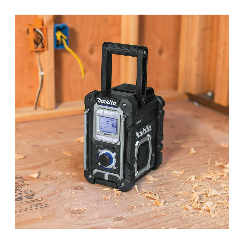 Makita XRM06B 18V LXT Li Ion Cordless Bluetooth Job Site Radio with Stereo Sound
