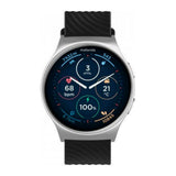 Motorola Moto 120 Bluetooth Smartwatch with AMOLED Display and Google Fit (Glacier Silver)