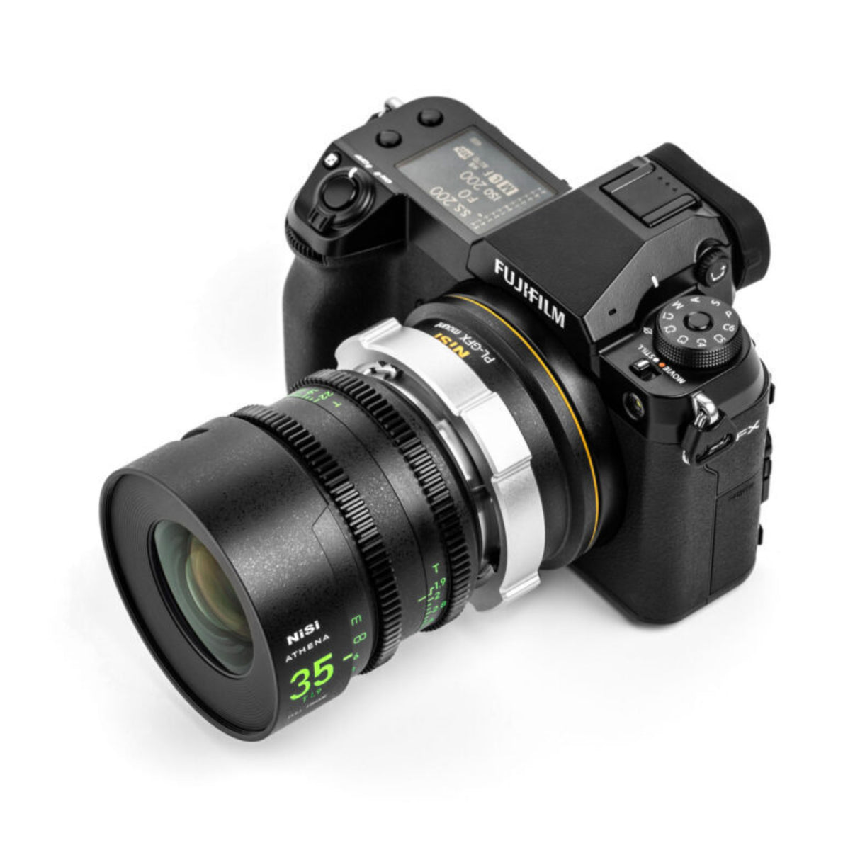NiSi ATHENA PL-GFX Adapter – Connect PL Mount Lenses to Fujifilm G-Mount Cameras