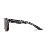 100% Renshaw Sunglasses Matte Black Havana Bronze Lens