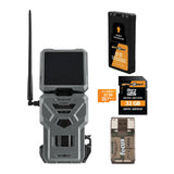 Spypoint Flex-S-Dark Solar Cellular Trail Camera with Lithium Battery, 32GB SD Card & Card Reader
