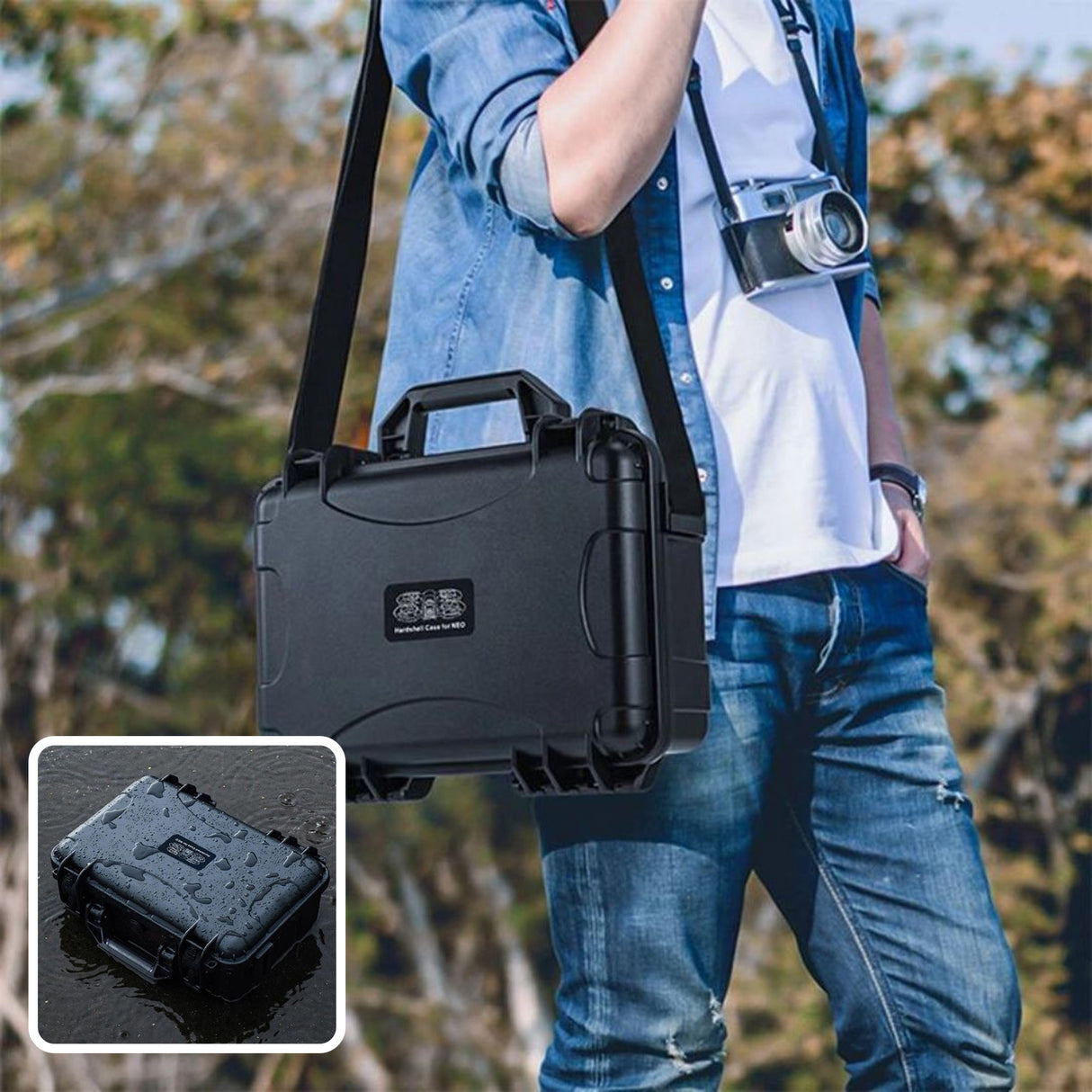 DJI Neo Intelligent Flight Battery (2-Pack) with Weatherproof Hard Case Bundle