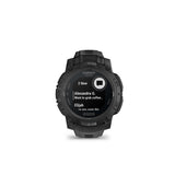 Garmin Instinct 3 45mm Solar Tactical Smartwatch with Built-in Flashlight (Black with Black Band)