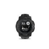 Garmin Instinct 3 45mm Solar Tactical Smartwatch with Built-in Flashlight (Black with Black Band)