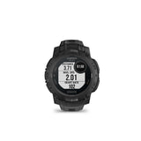 Garmin Instinct 3 45mm Solar Tactical Smartwatch with Built-in Flashlight (Black with Black Band)