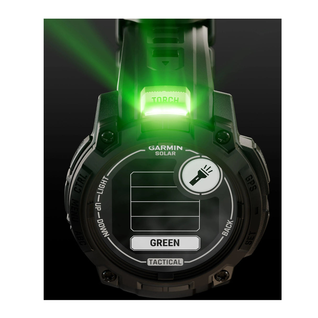 Garmin Instinct 3 50mm Amoled Tactical Edition GPS Smartwatch (Black with Black Band)