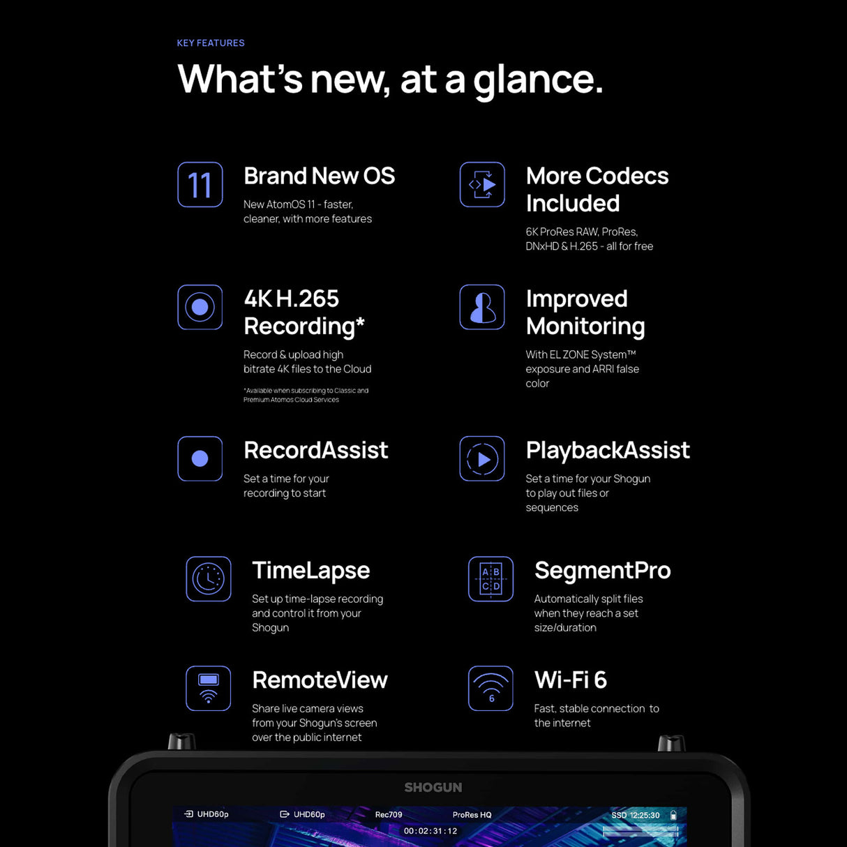 Atomos Shogun 7.2-Inch HDR Monitor, Recorder, and Switcher Bundle with Universal Accessory Kit
