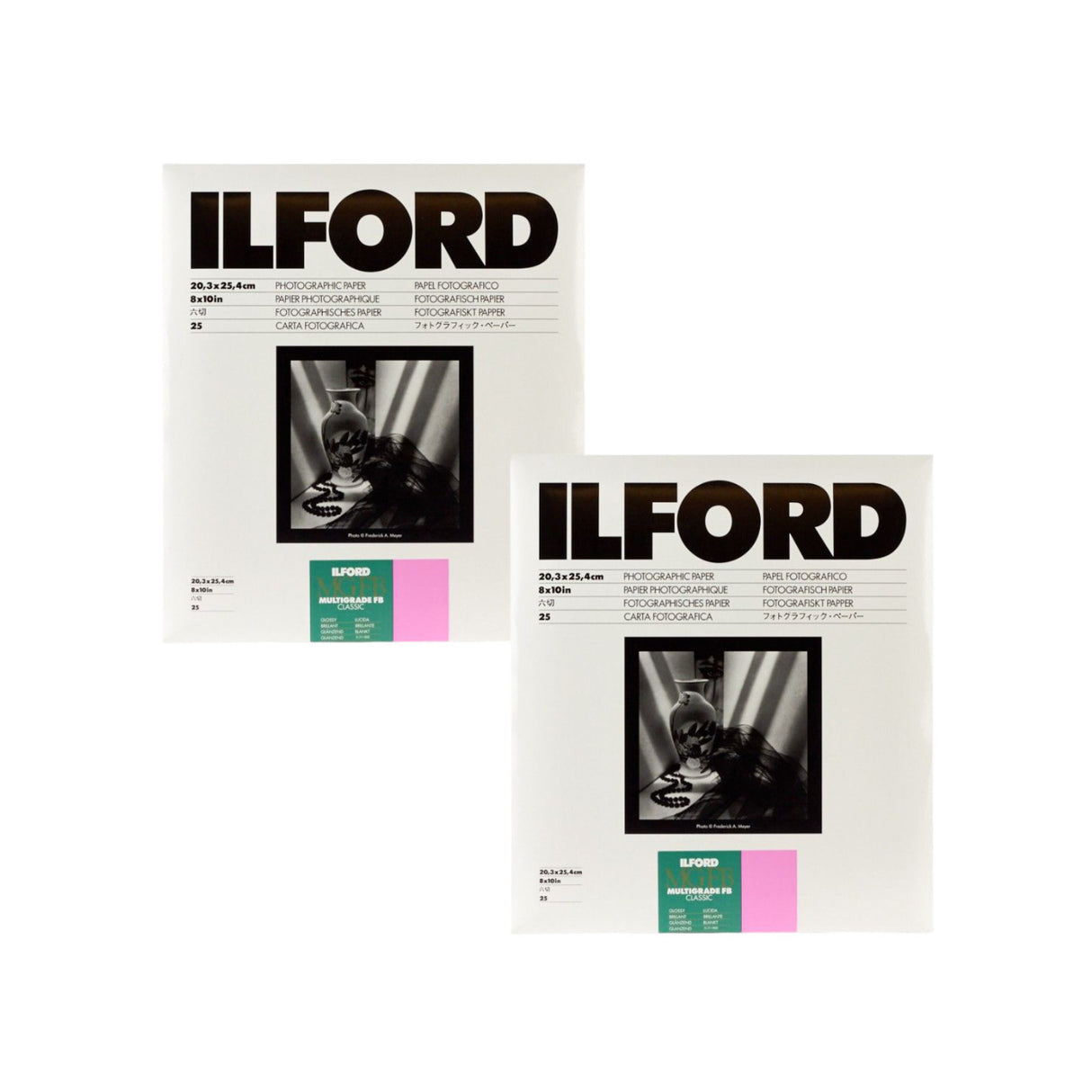 Ilford 8x10-Inch Multigrade FB Classic Glossy Photo Paper (25 Sheets, 2-Pack) Bundle
