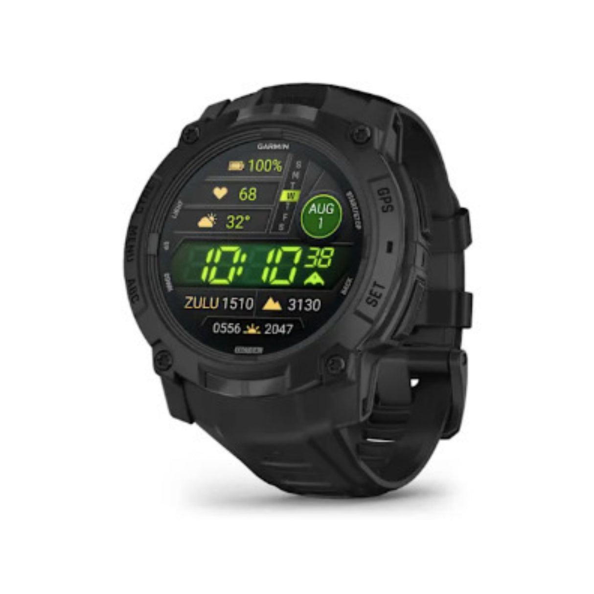 Garmin Instinct 3 50mm Amoled Tactical Edition GPS Smartwatch (Black with Black Band)