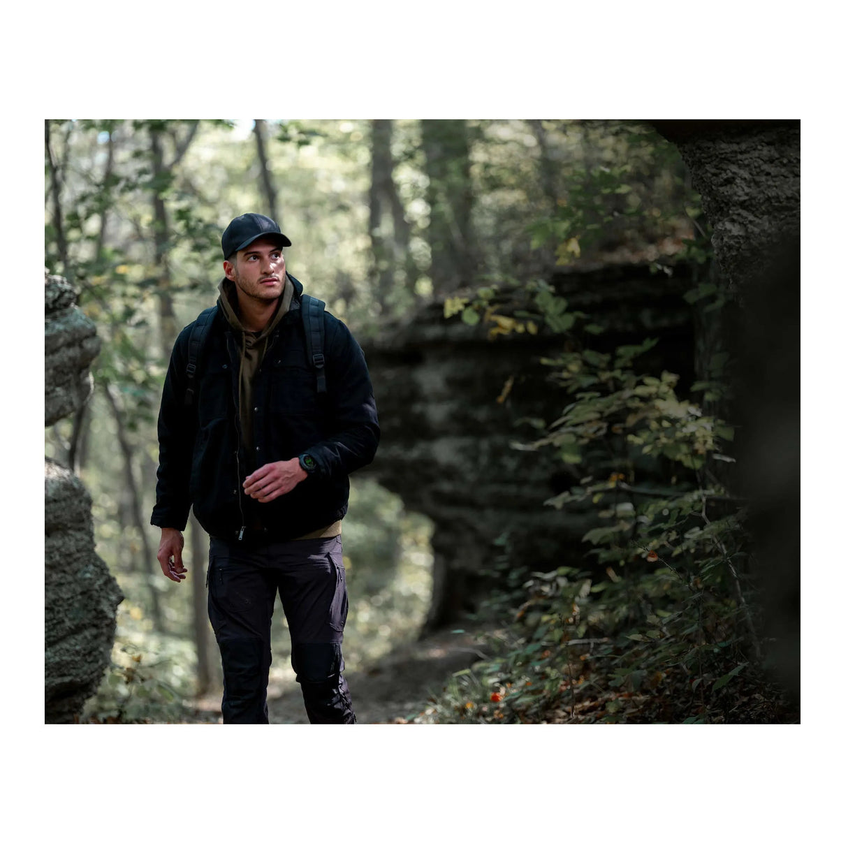 Garmin Instinct 3 50mm Amoled Tactical Edition GPS Smartwatch (Black with Black Band)