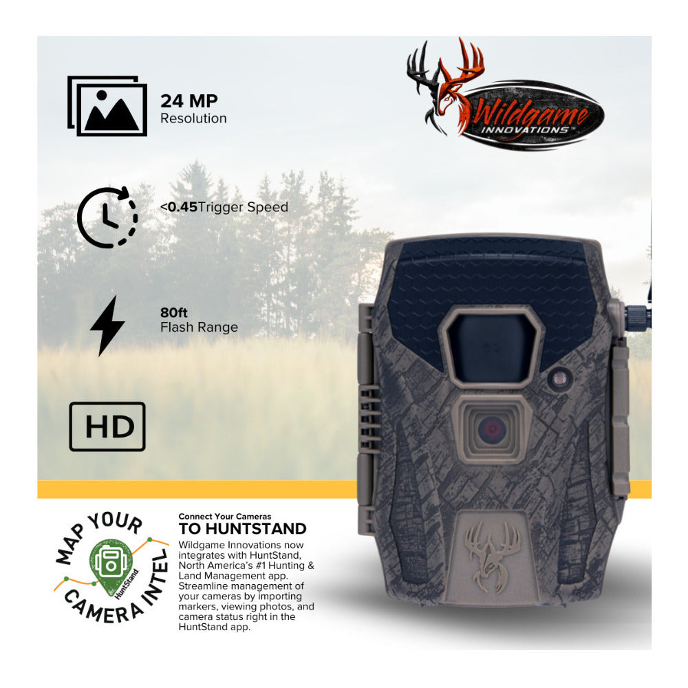 Wildgame Innovations Terra XT 2.0 24MP Cellular Trail Camera 720P Video (Gray, 3-Pack)