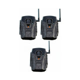 Wildgame Innovations Terra XT 2.0 24MP Cellular Trail Camera 720P Video (Gray, 3-Pack)