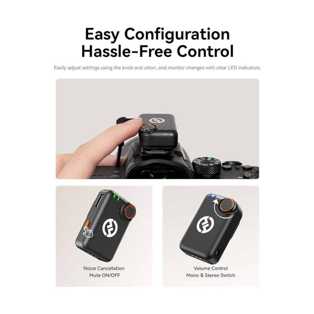 Hollyland LARK M2S Ultimate Combo Wireless Lavalier Black Microphone System