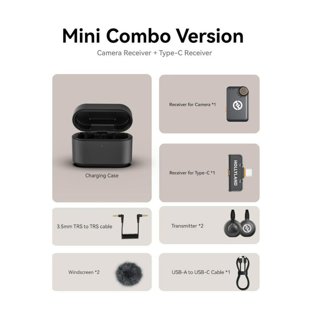 Hollyland LARK M2S Ultimate Combo Wireless Lavalier Black Microphone System