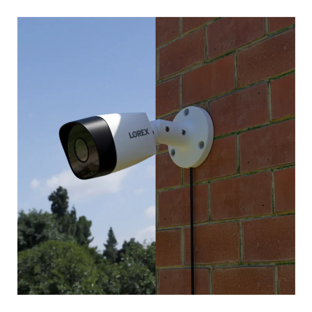 Lorex Wired Bullet Camera 1080p HD CVI Outdoor IP67 Weatherproof Infrared Night Vision (White)