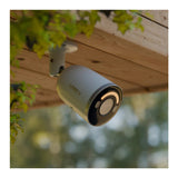 Lorex 4K Wired IP Bullet Camera with Color Night Vision Smart Lighting and Siren (White)