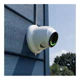 Lorex 4K Wired IP Turret Camera with Color Night Vision Smart Lighting and Siren (White)