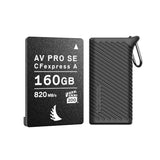 Angelbird 160GB AV PRO CFexpress 2.0 Type A SE Memory Card with Card Reader/Case Type A/SD Bundle