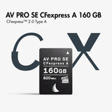 Angelbird 160GB AV PRO CFexpress 2.0 Type A SE Memory Card with Card Reader/Case Type A/SD Bundle