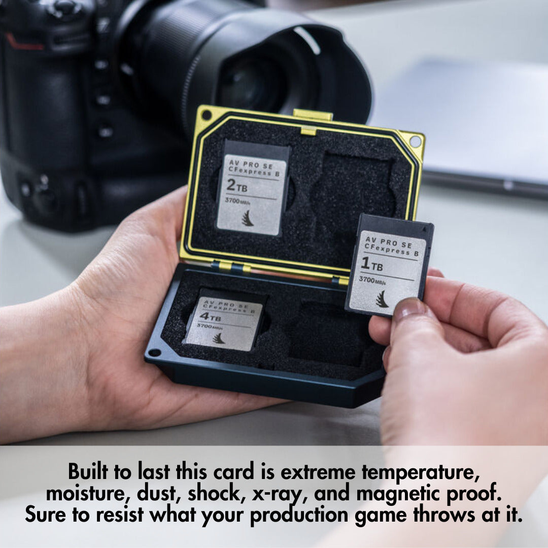 Angelbird AV PRO SE CFexpress V4 1T High-Speed Memory Card and Card Reader Case Bundle