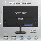 Sceptre E275W-19203R 27-Inch 1080P 75Hz LED Monitor with Built-In Speakers and Security Slot (Black)