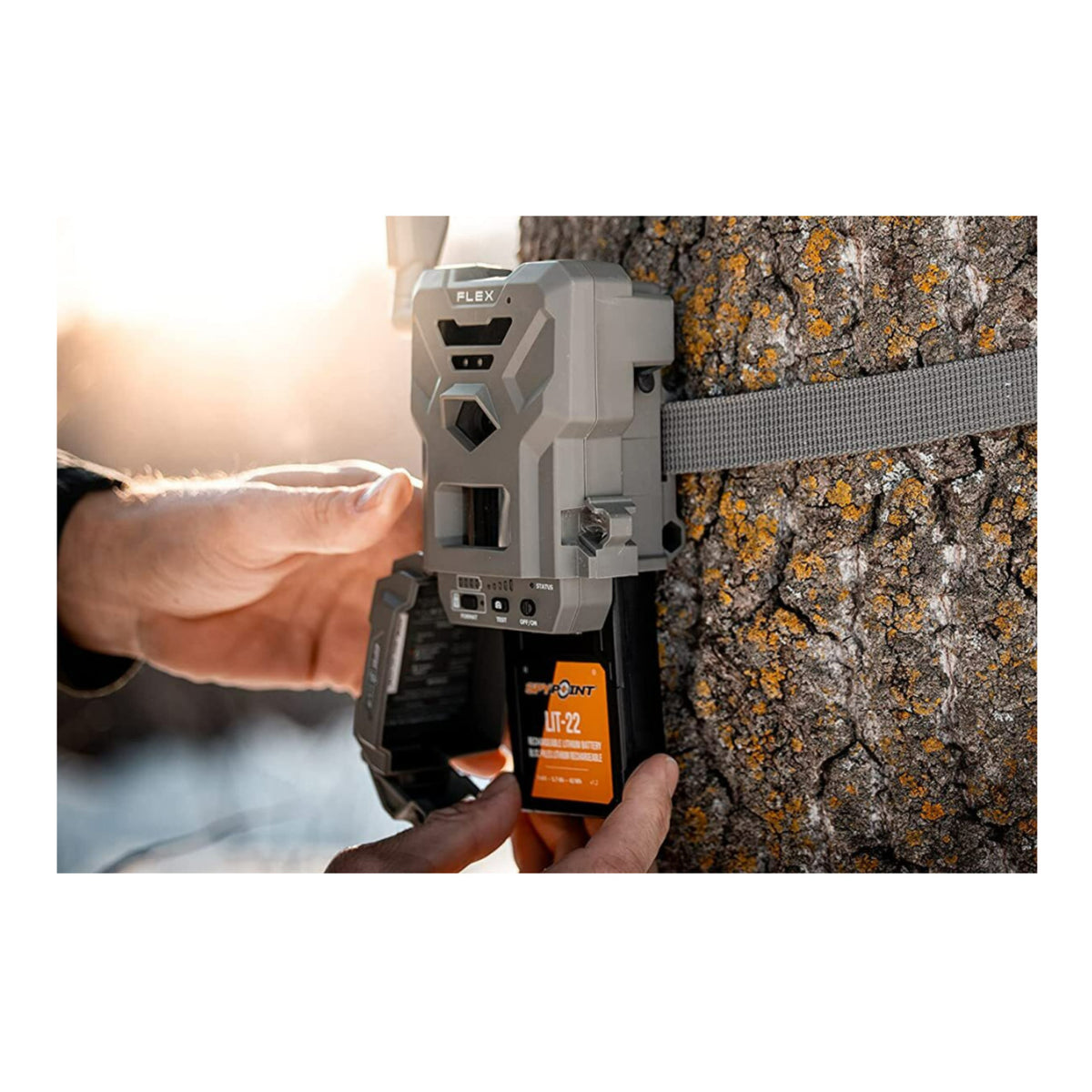 SPYPOINT FLEX DARK GPS Cellular Trail Camera with Battery Pack 32GB Card  (Gray, 2-Pack)