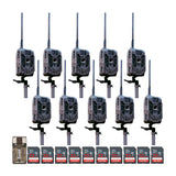 Stealth Cam DECEPTOR MAX 2.0 Trail Camera (Brown) with 32 GB Memory Card and Card Reader (10 Pack)
