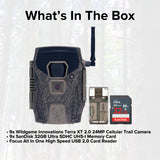 Wildgame Innovations Terra XT 2.0 24MP Three Cellular Trail Cameras (3-Pack) with Memory Card Bundle