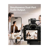 Hollyland Lark M2S Mini Wireless Combo Microphone System Bundle with Maxell Folding Storage Case