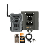 Spypoint FLEX-DARK GPS-Enabled Cellular Trail Camera (Gray) and 16-Gauge Steel Security Box Bundle