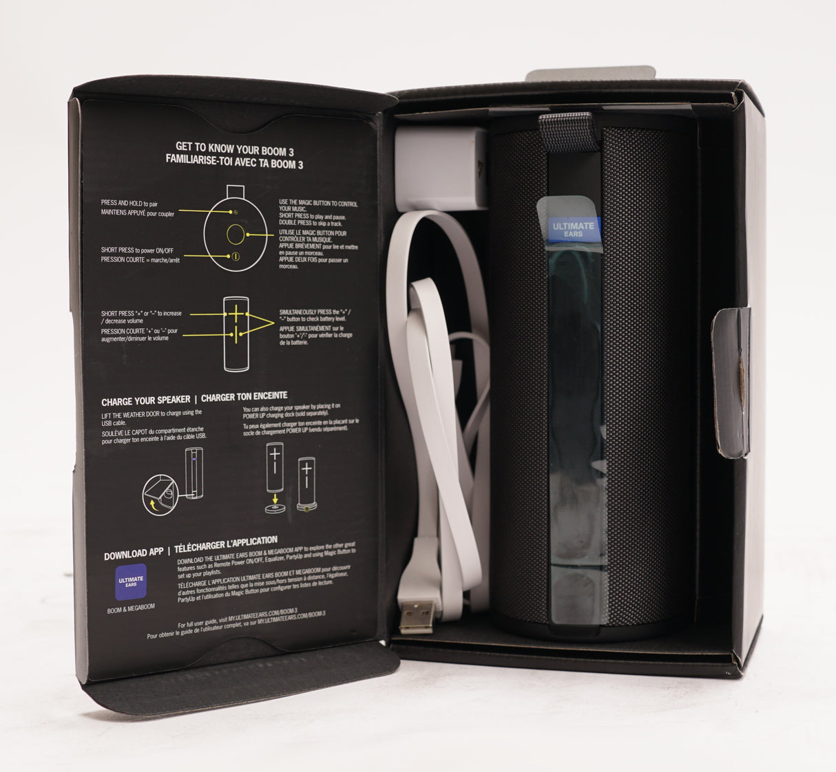 Ultimate Ears BOOM 3 Wireless Bluetooth Speaker (Night Black) (Used)