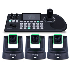 BirdDog X5 Ultra PTZ Camera with Unmatched 4K Performance and AI Tracking (Black) (3-Pack) Bundle