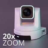 BirdDog X5 Ultra PTZ Camera with Unmatched 4K Performance and AI Tracking (White) (3-Pack) Bundle