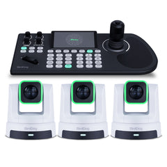BirdDog X5 Ultra PTZ Camera with Unmatched 4K Performance and AI Tracking (White) (3-Pack) Bundle