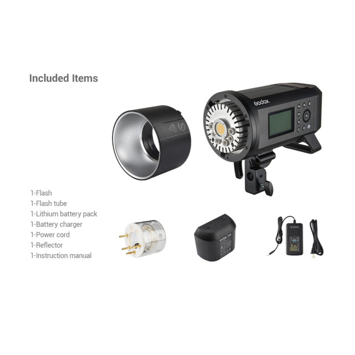 Godox AD600Pro Witstro All-In-One Outdoor Flash with Built-In 2.4G Wireless and Dual Power Supply