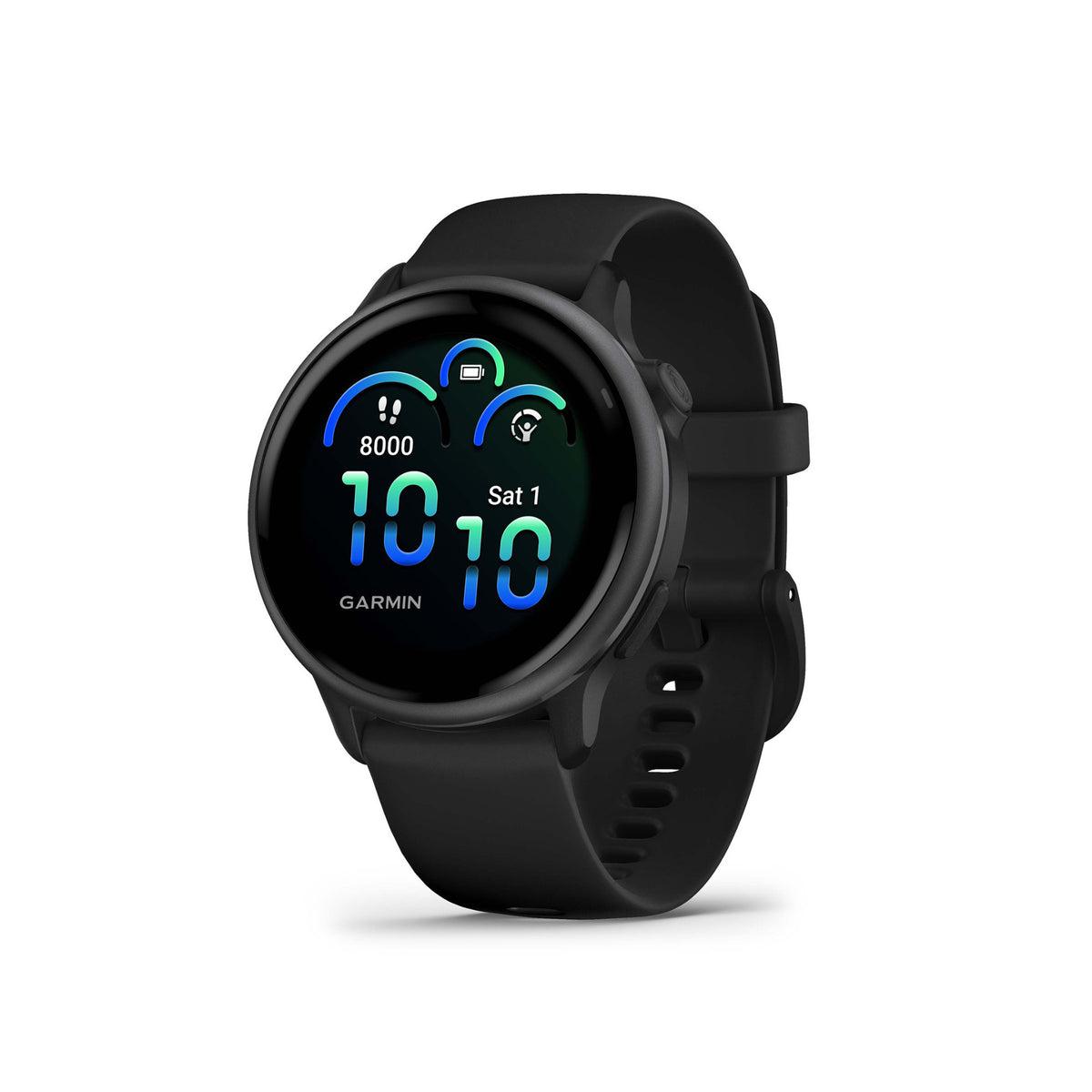Garmin vivoactive 6 GPS Smartwatch (Slate with Black Band) Bundle with Wireless Earbuds