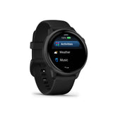Garmin vivoactive 6 GPS Smartwatch (Slate with Black Band) Bundle with Wireless Earbuds