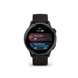 Garmin vivoactive 6 GPS Smartwatch (Slate with Black Band) Bundle with Wireless Earbuds