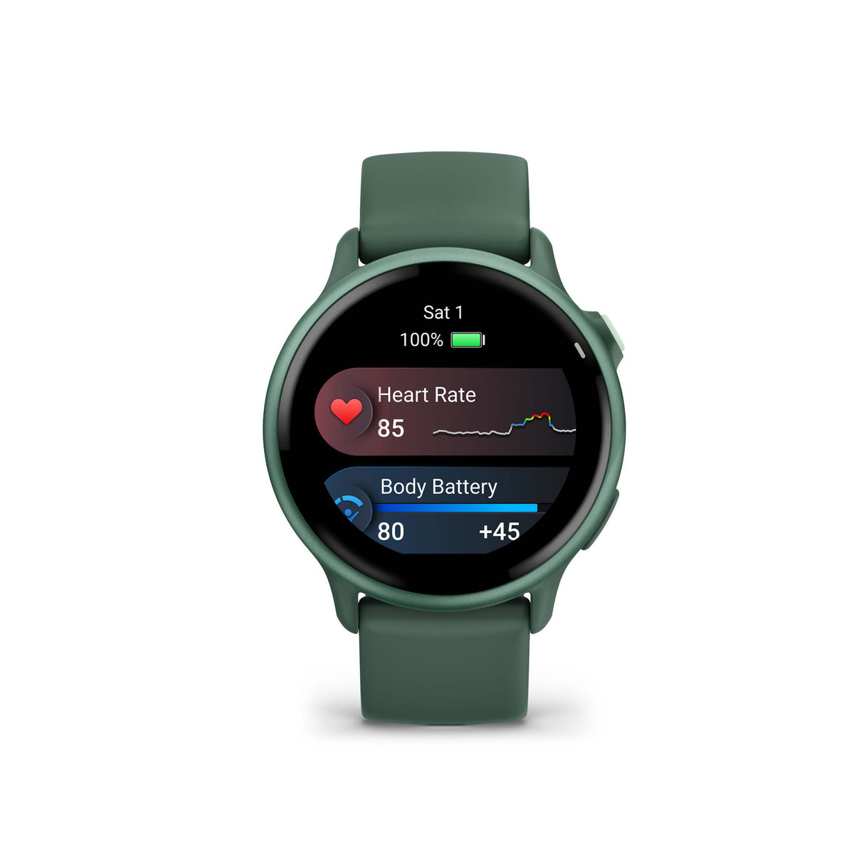 Garmin vivoactive 6 GPS Smartwatch (Metallic Jasper Green) Bundle with Wireless Earbuds