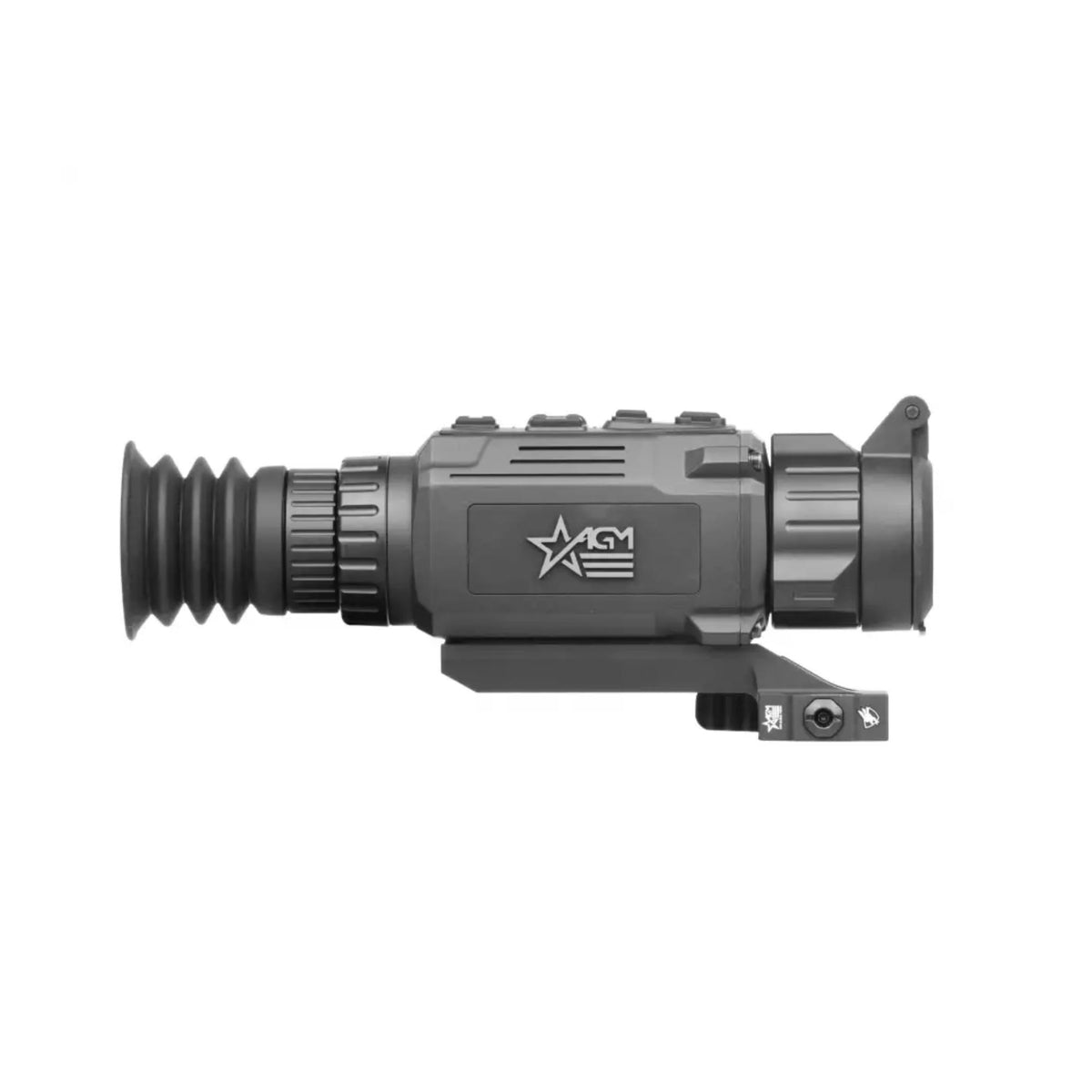 AGM RattlerV2 25-384 Thermal Scope 25mm Lens Digital Zoom Wi-Fi Recording 11hr Battery (Black)
