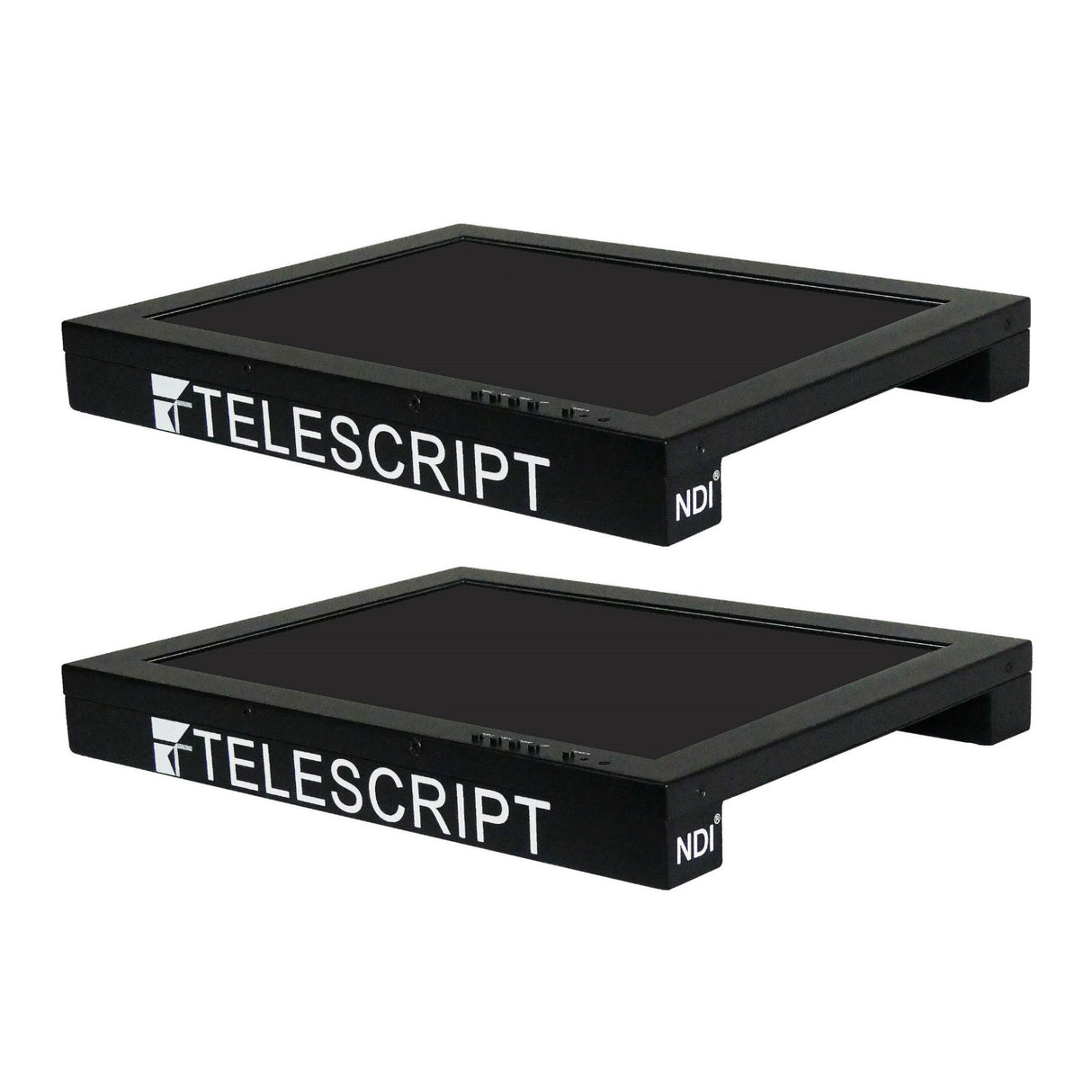 Telescript 15-Inch IP Teleprompter Monitor with NDI, SDI, HDMI, VGA, and Composite Inputs (2-Pack)